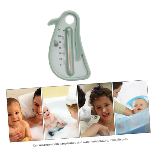 Cartoon Penguin Shaped Water Thermometer for Boy Girl Lightweight Floating Bath Toy Accurate Room Water Temperature