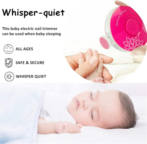 Trimmer Trimmer 6 Baby Nail Electric, Safe + Easy Baby Nail File, Baby Nail Clippers Nail Kit for Newborn Infant