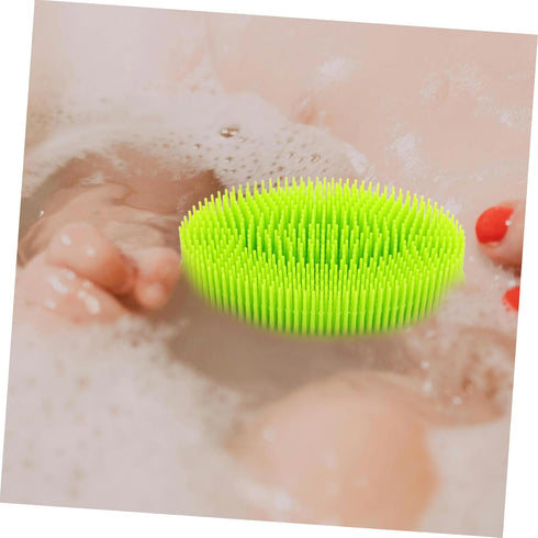 Gentle Silicone Baby Bath Brush for Newborn Scalp Massage
