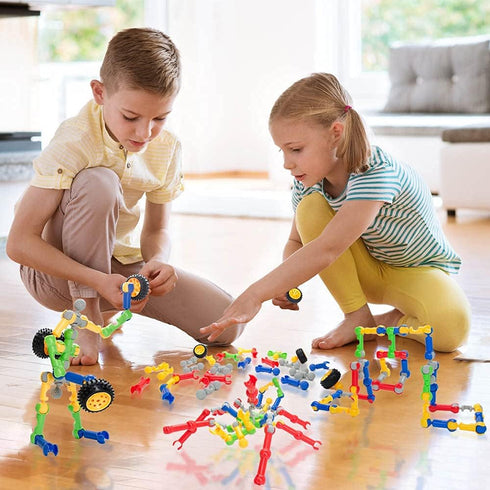 Building Blocks for Kids, STEM Toys Playset for Creative Kids, Educational Activities (70 PCS)