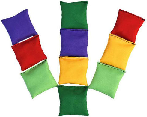 12 Pack 2inch/5cm Nylon Bean Bags for Outdoor Yard Games, Family Fun Bean Bag Toss Carnival Toy