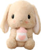 HOUPU Soft Toy - Sitting Lop Eared Rabbit, Easter White Rabbit Stuffed Bunny