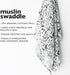Wee Gallery, Organic Muslin Swaddle - Nordic - Woodland Animals Design, Black and White for Baby Visual Development, Quality Cotton Swaddling or Receiving Blanket by Wee Gallery