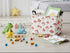 HIYAGON Rectangular Kids Basket Baby Girl Basket Fabric Storage Bin Organizer Box Room Decor(Mushroom)