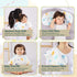 BLESSIQUE INTERNATIONAL 5 100% Blessique Baby Burp Cloths Pieces Cotton Muslin Soft Absorbent Burping Cloth for Baby