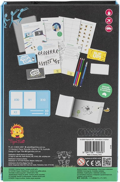 Flip Book Kit - Animation Action Guide Book for Kids & Tweens Ages 8+