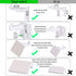 Buumook 6 Pack Upgraded Invisible Baby Proofing Cabinet Latch Locks - No Drilling or Tools Required, Children Proof