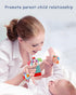 SSK Soft Baby Wrist Rattle Foot Finder Socks Set, Cotton Plush Infant Toys for Newborn Boy Girl 0-18 Months