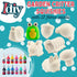 Idiy (46")8 12 Jumbo Squishy Toys Craft Kit for Kids-Paint Your Own Slow Rising Squishies Garden Critters w Fabric