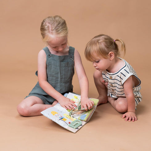 1-3 12 Taf Toys Busy Book for Toddlers - Montessori Activity Book with Sensory Learning Activities - Develops Fine