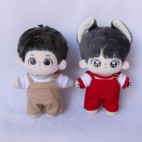 niannyyhouse 10cm 15cm 20cm Plush Doll Clothes T-Shirt Strap Pants Strap Skirt Soft Stuffed Plush Toy Dress Up Accessories (a3, 10cm)