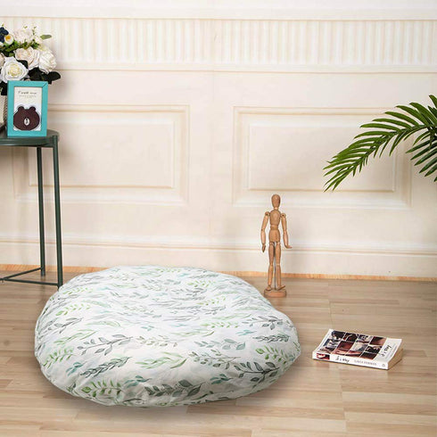 DILIMI Newborn Lounger Cover - Removable Ultra Soft Slipcover for Infant Lounger Pillow, Green Leaf