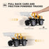 Alloy Mini Construction Vehicles, 8Pcs Die-cast Set, Excavators, Mixer Truck, Bulldozers, Pull Back Toys for Kids