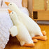 MDXMY 51.2" White Swan Goose Stuffed Animal Plush Pillow, Super Soft Sleeping Pillow (Down White, 51.2")