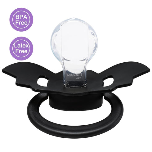Adult-Sized Black Bat Pacifier - LittleForBig Bigshield Generation-II