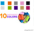 Play Platoon 1100 Piece Building Bricks Play Set, 10 Colors, Includes Wheels, Tires, Axles, Windows & Door Pieces