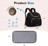 mommore Small Diaper Bag, Stylish Baby Backpack with Insulated Pockets, Changing Pad, and Stroller Straps