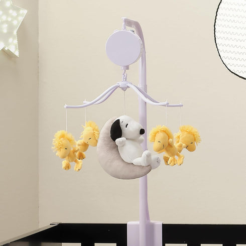 Snoopy Love Musical Crib Mobile - Soothing Baby Toy for Nursery