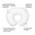 Boppy Original Nursing Pillow Liner, Bright White, Machine Washable and Wipeable, Extends Time Between Washes, Liner