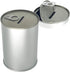 Metal Piggy Bank for Adults & Kids, No Break to Open, Easy-Open-End Lid, Silver