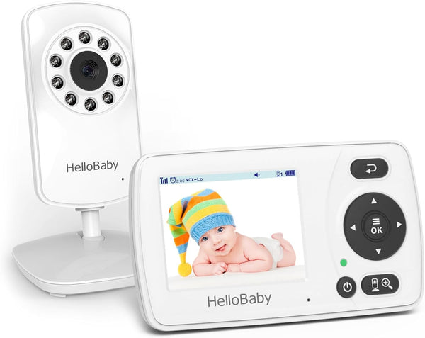HelloBaby HB30 Video Baby Monitor with Digital Camera and Audio, No WiFi No