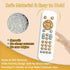 Baby TV Remote Control Toy with Music Sound and Light, Toddler Realistic Play TV Remote Toys Early Educational Learning Toy with 3 Language Musical Toy for 6-36 Months(White)