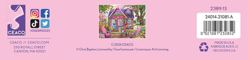 500 Ceaco - Chris Bigelow - She Shed - Larger Sized Piece Jigsaw Puzzle