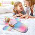 Baby Doll Sleeping Bag Toy Playset - Rainbow Unicorn Doll Bedding Accessories with Eye Mask