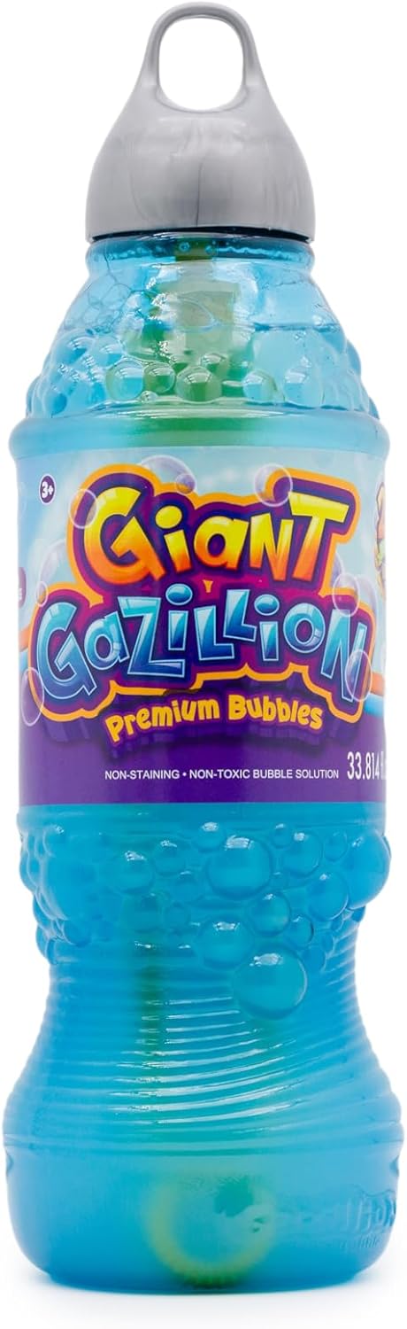 Gazillion Bubbles, Giant Bubbles Solution 1L, Create Giant Bubbles with Elite Formula & 7-in-1 Wand