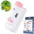 Microscope Pocket Handheld Miniscope 80X-200X Portable with LED Light for Learning and Exploring (Pink)