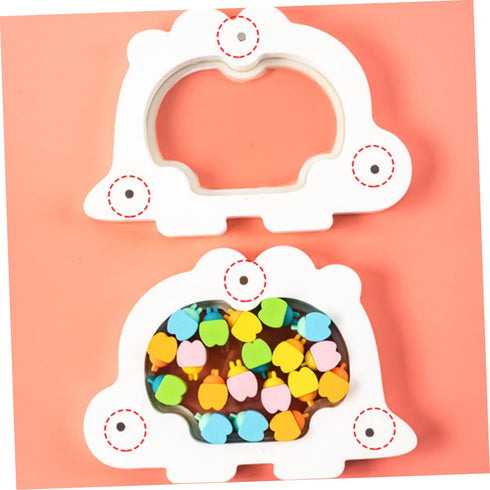 Cartoon Wooden Boys and Girls Tooth Storage Girl Teether First Teeth Container