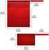 GOODOLD 2 Red Texture Wet Dry Bag for Baby Cloth Diaper Waterproof Reusable Travel Wet Bag with Two Zippered Pockets