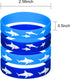 meekoo 24 Pcs Shark Party Favors Rubber Wristbands, Jaws Party Decorations Under the Sea Supplies
