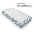 Watercolor Blue Hydrangea Floral Changing Pad Covers, Soft Breathable Fitted Diaper Change Table Mats 32''x16''