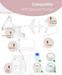 6oz Freezer4-Pack Milk Storage Bottles, Compatible with Spectra Pumps, BPA-Free, Leak-Proof Design, Dual Use as milk