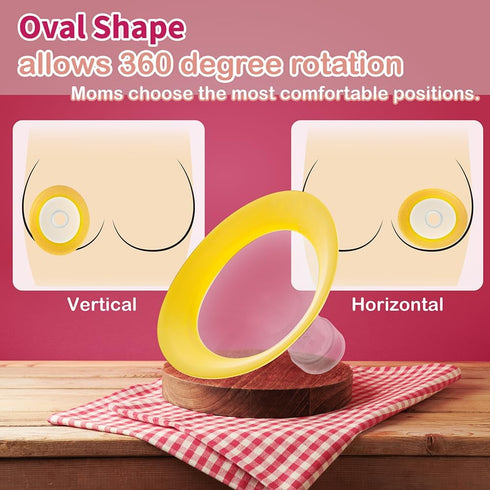 19mm 19mm Nenesupply Oval Flanges Compatible with Lansinoh Breast Pump Parts Replace Lansinoh Flange Accessories. Work