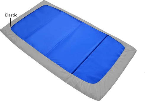 American Baby Company Gray Fitted Nap Mat Sheet 24" x 48" x 4" - Soft Microfiber Rest Mat Cover for Daycare,