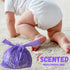 (600 (600 Baby Disposable Diaper Sacks ct.) Fresh Baby Powder Scented, Easy-Tie Diaper Sacks Disposal Bulk Diaper Sacks