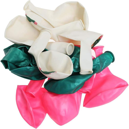 30PCS Cactus Party Balloons - Hawaiian Luau Tropical Birthday Decorations for Summer Theme Party