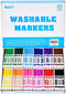 Rarlan Washable Markers Bulk, Markers for Kids, Bulk pack, 12 Colors, 240 Count