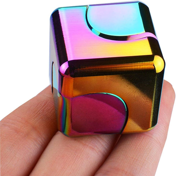 Fidget Spinner Toys Cube Adults Metal Fidgets Cool Stuff Desk Gadgets Office