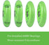 Wiggle Car Polyurethane Replacement Wheels Set for Ride-on Toys - Light Green