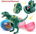 6 Pack OCATO Easter Eggs Filled with Dinosaur Toys Jumbo Deformation Dinosaur Eggs Easters Egg Fillers Plastic Surprise