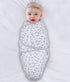 The Peanutshell Baby Swaddle Blankets, 3 Pack Wrap Set for Boys or Girls, Grey Safari Animals & Stars (Medium/Large)
