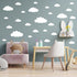 Big Clouds Wall Decals, Removable DIY Large Vinyl Sticker for Living Room Nursery Kids Bedroom Decor Home Art