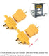 SoloGood Amass 10 Pcs XT60E1-M Mountable XT60 Male Plug Connector for RC Models