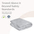 Grey Wavy Plush Changing Pad Cover by Delta Children