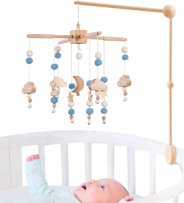 BlueMello Starry Night Baby Mobile Toy and Mobile Arm Holder 2 in