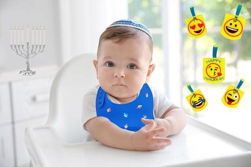The Dreidel Company Hanukkah Baby Bib