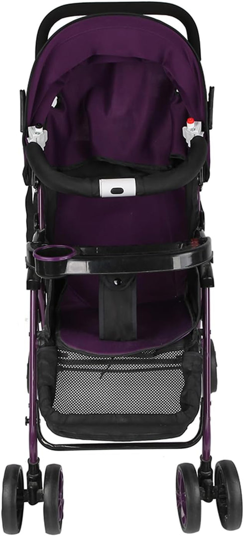 Zerone Universal Stroller Bumper Bar, Adjustable Grab Handle with Soft Grip for Baby Strollers, Detachable Safety